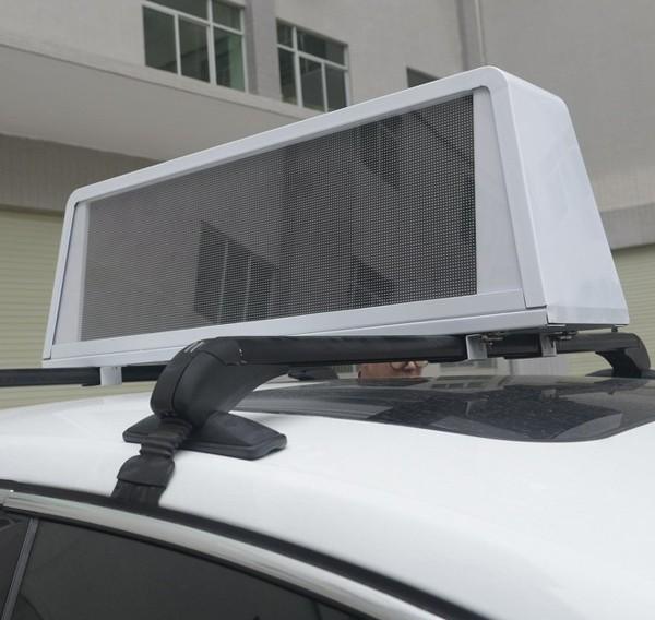 Digital Billboard Outdoor Taxi Roof Led video screen Acrylic Cover Moving Advertising