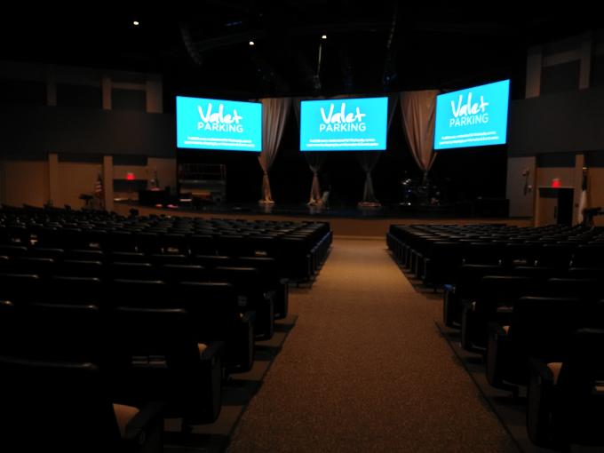 Indoor 1080P Great Grey Scale Conference Led Video Wall Front Access High Accurate