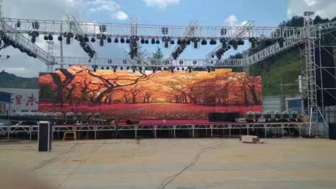 14 Bits HD Black Face Outdoor Led Video Wall Hire Die - Casting 7.5 KG