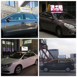 China Outdoor 12V Taxi Led Screen High Resolution 1R1G1B Aluminum Frame supplier