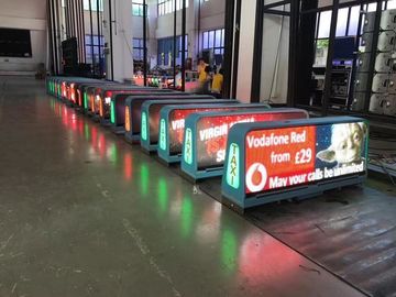 China Roof Taxi Led screen , 3G WIFI GPS Vivid Video Led Message Board Signs supplier