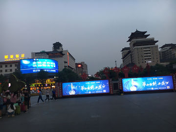 China Front Access Outdoor Led Advertising Screens Video Wall P10 14 Bits 50KG supplier