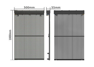 China 6500nits 10KG Outdoor Fixed Led Curtain Display Video Mesh Background No Air Conditioner supplier