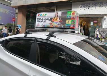 China Automatically Vivid video Taxi Led screen Brightness Adjust Double Side Aluminum supplier