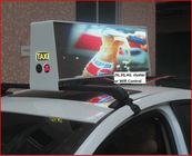 12V Digital Billboard Taxi Led Screen , Acrylic cover Aluminum Frame Small Led Display