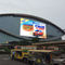 DIP346 P15 Outdoor Fixed Led Display Curtain Transparency  Fire Resistant 10KG supplier