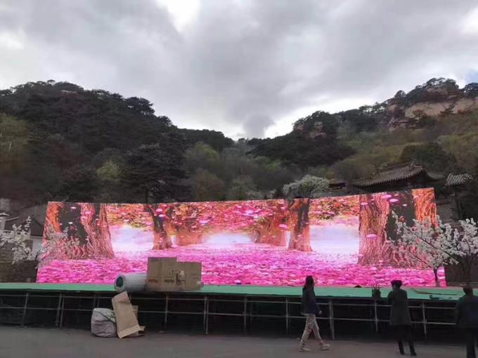 SMD1921 Black Face Outdoor Led Screen Hire , High Contrast Led Rental Display