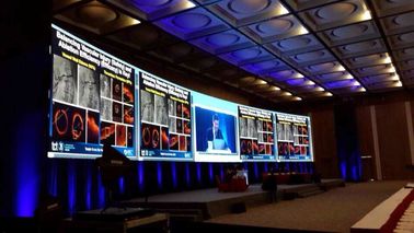 Permanent Indoor Led Video Wall Screen 16 Bits 1080P 3 MM Pixel Pitch