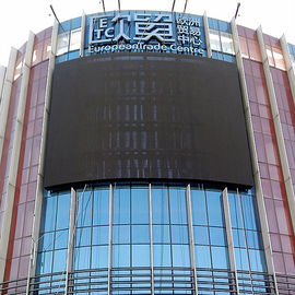 Transparency Outdoor Fixed Led Display Curtain , 6500 Nits Waterproof Led Screen supplier