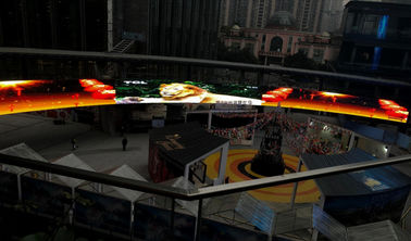 Led Transparent DIP Led Display Mesh , Advertising Background Billboard supplier