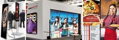 China Advertising Led Poster Screen ZLM25 , Wireless Multi - Screen Light Box Display Stand factory